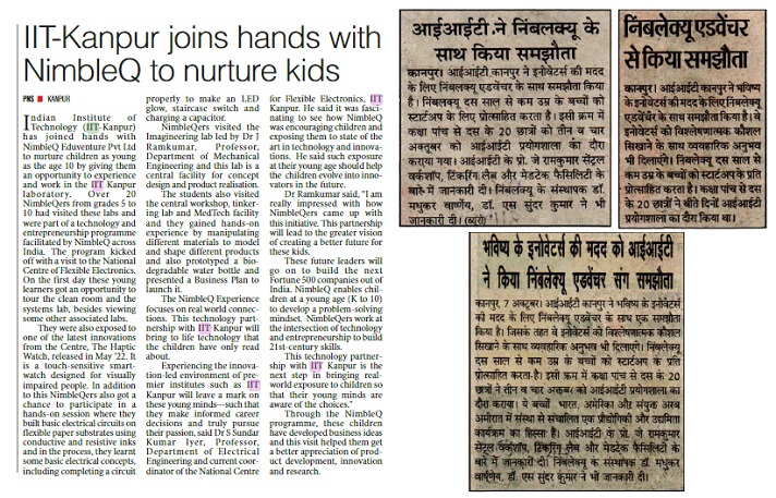 IIT Kanpur partners IIT Kanpur partners